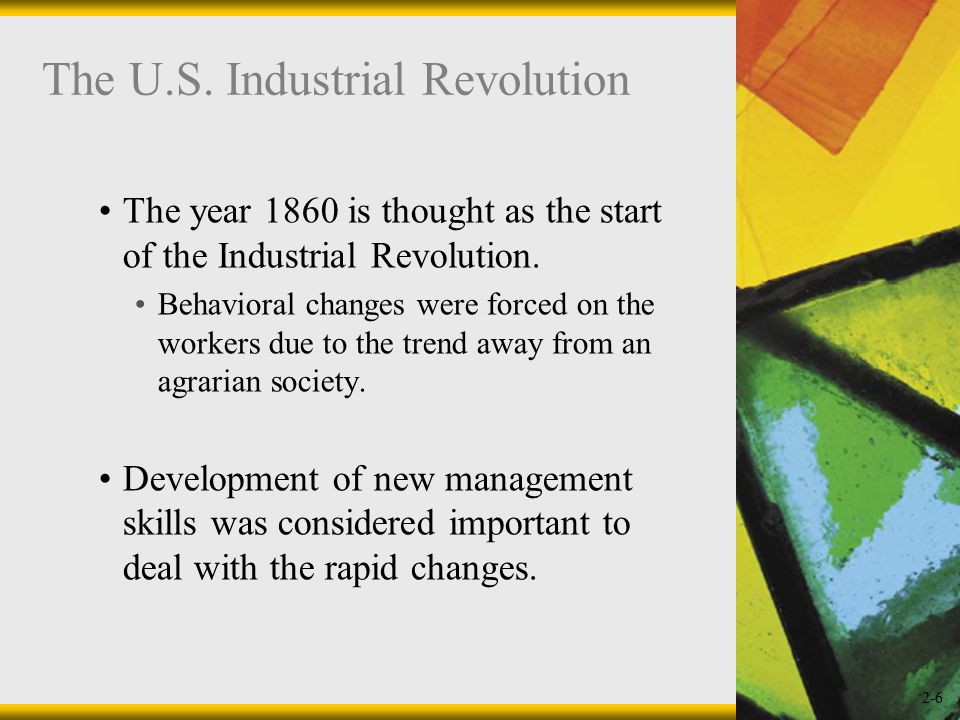 The importance of industrial revolution